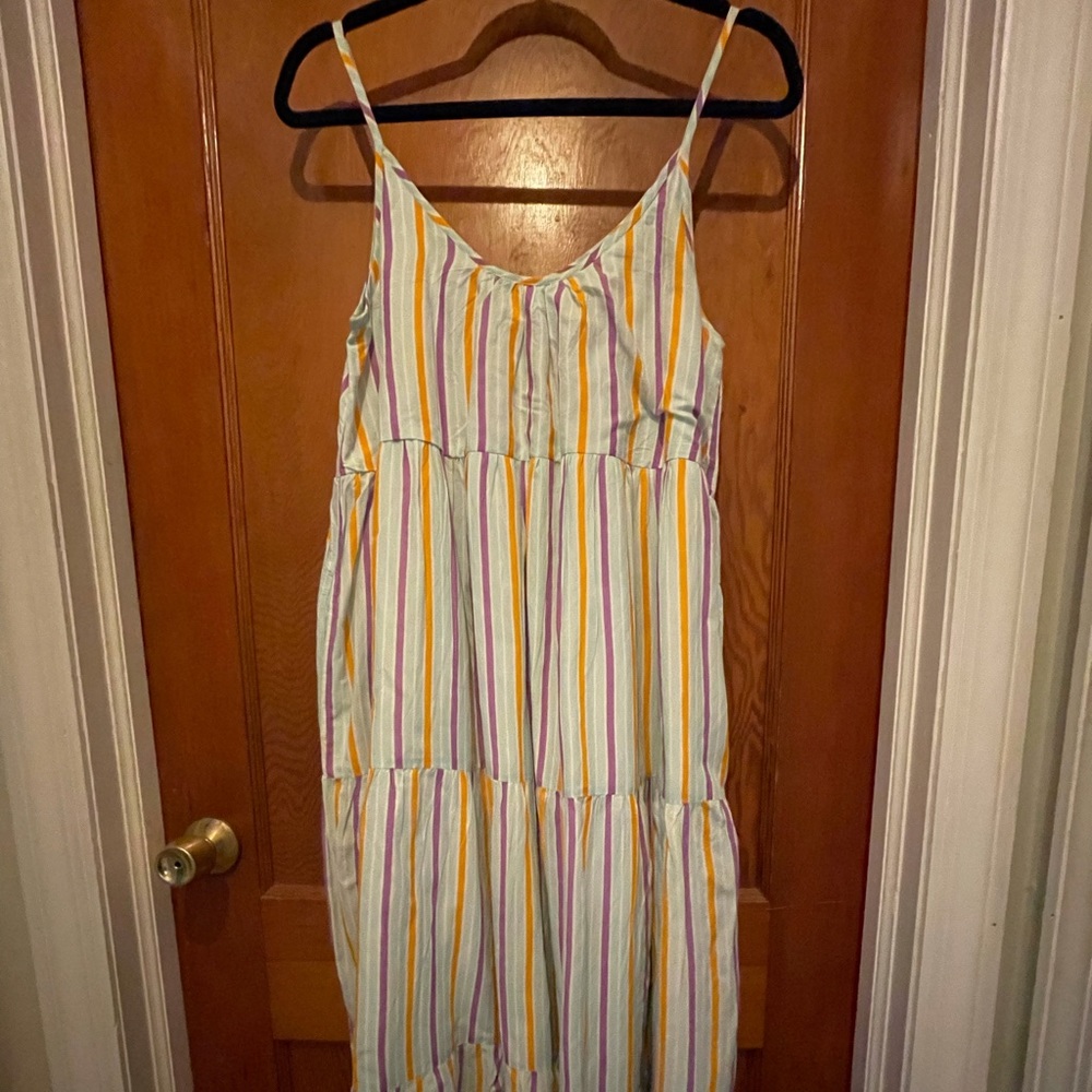 Olivia James The Label Stripe Sun Dress